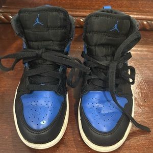 Air Jordan 1 Mid ‘Black Royal Blue USED!!